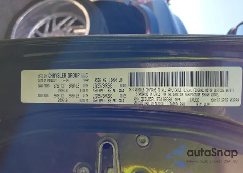 2014 Ram 2500 Longhorn Limited из США, поврежденный, VIN 3C6UR5PL1EG199560